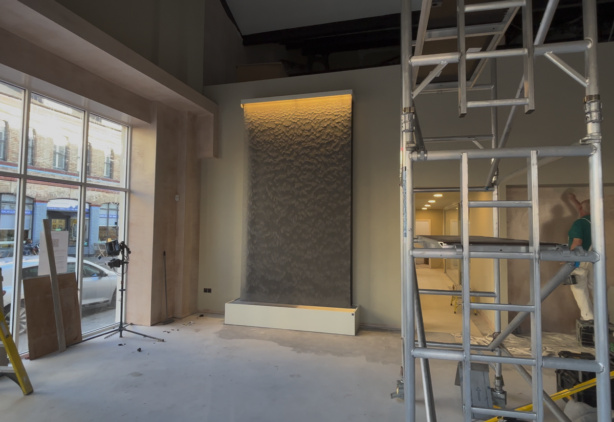 dental clinic water wall